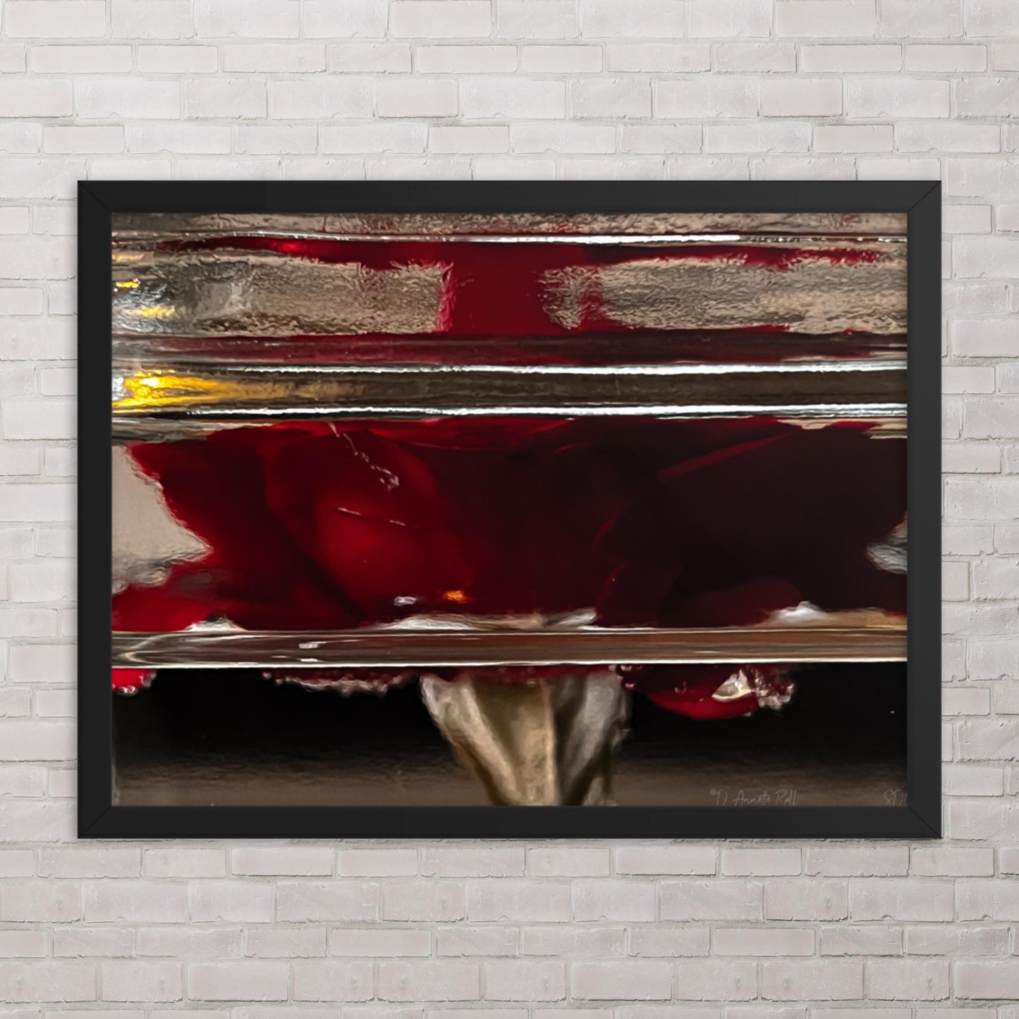 Water Roses (Framed poster)