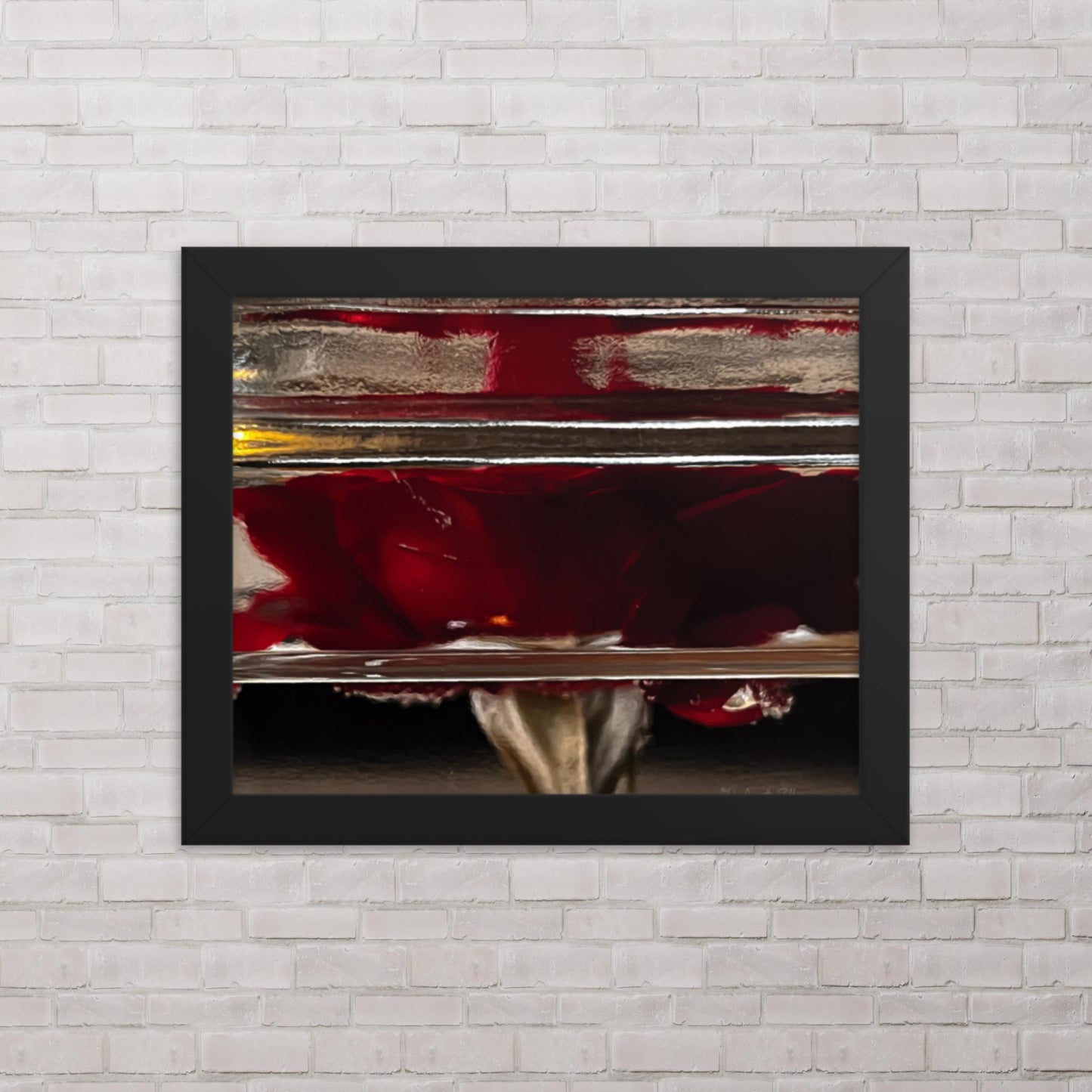 Water Roses (Framed poster)