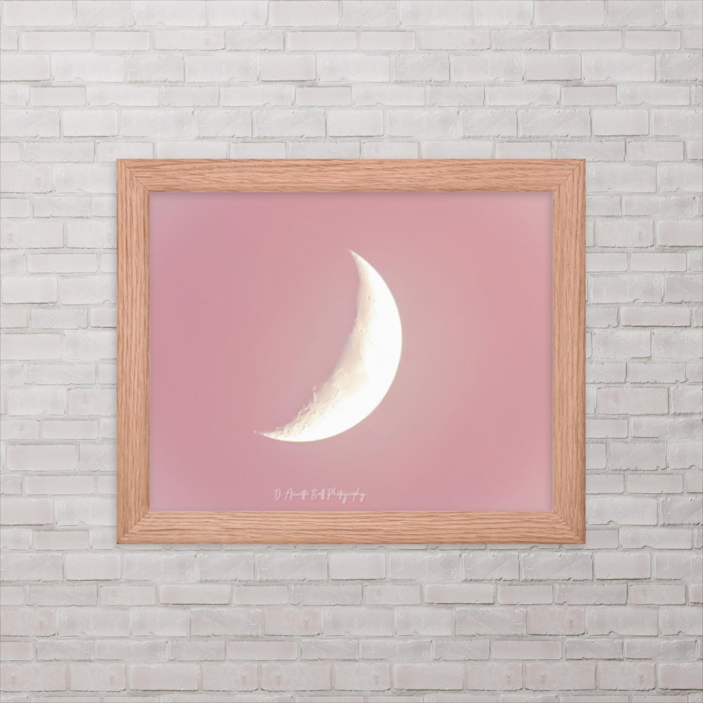 Baby Pink Moon (Framed poster)