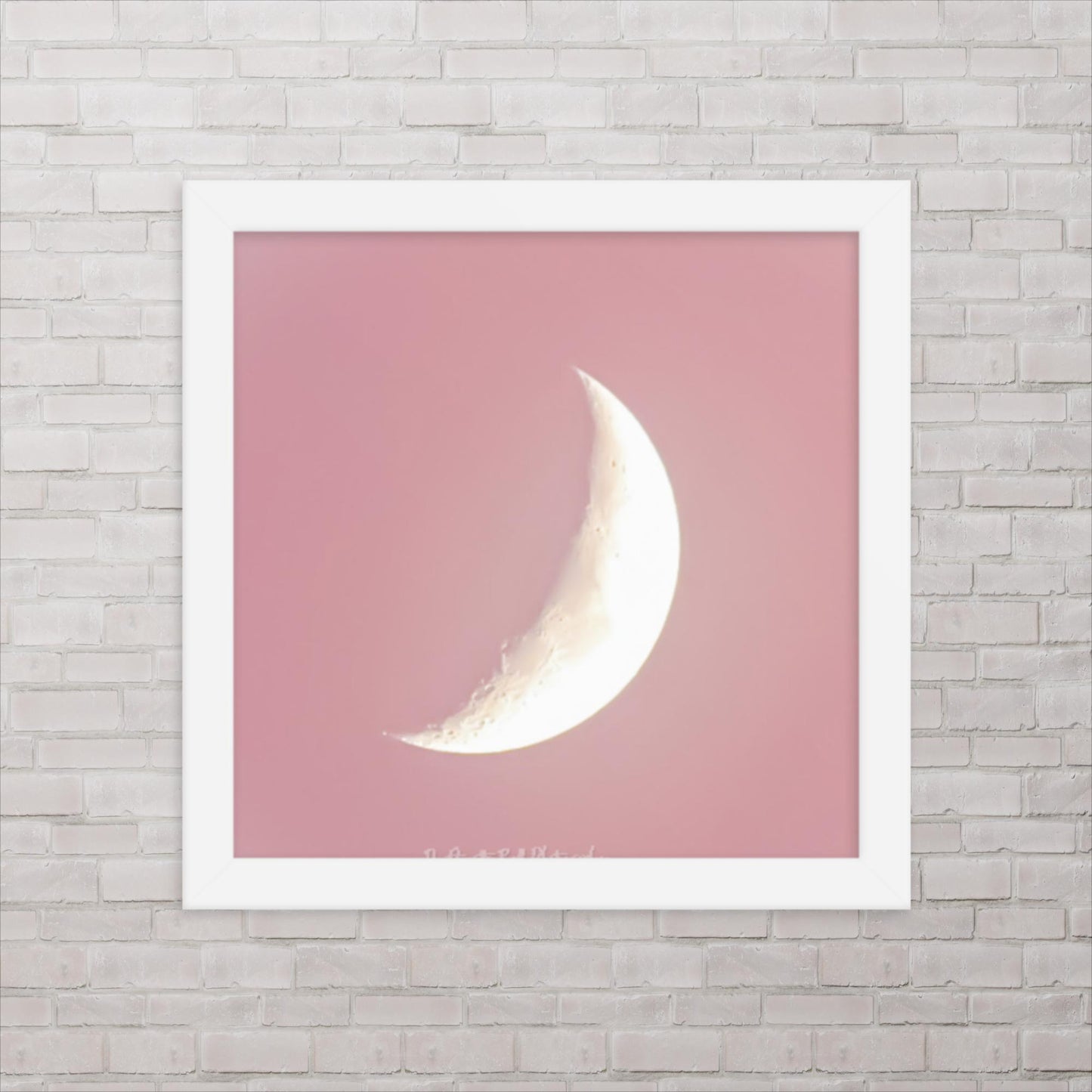 Baby Pink Moon (Framed poster)