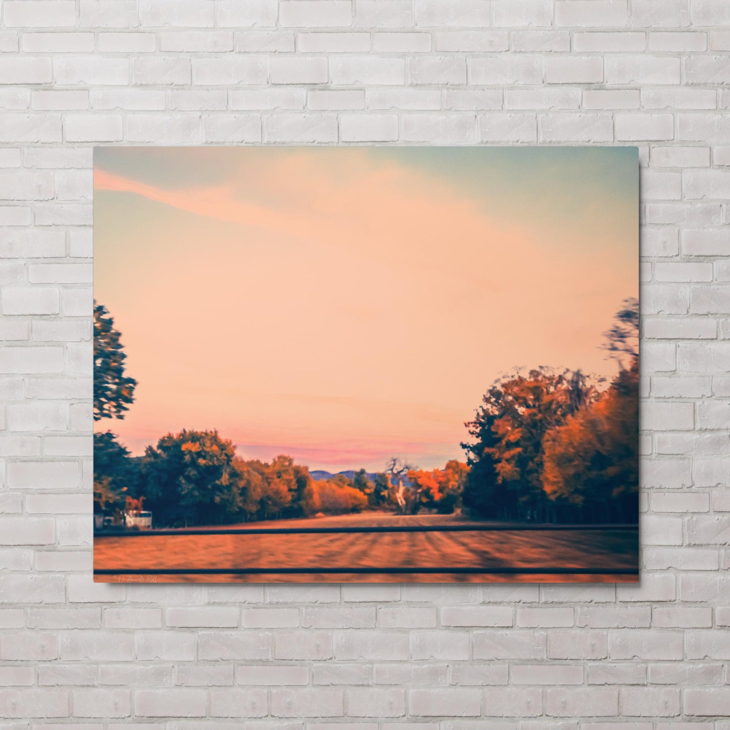 Morning Softened Pastures (Metal print)