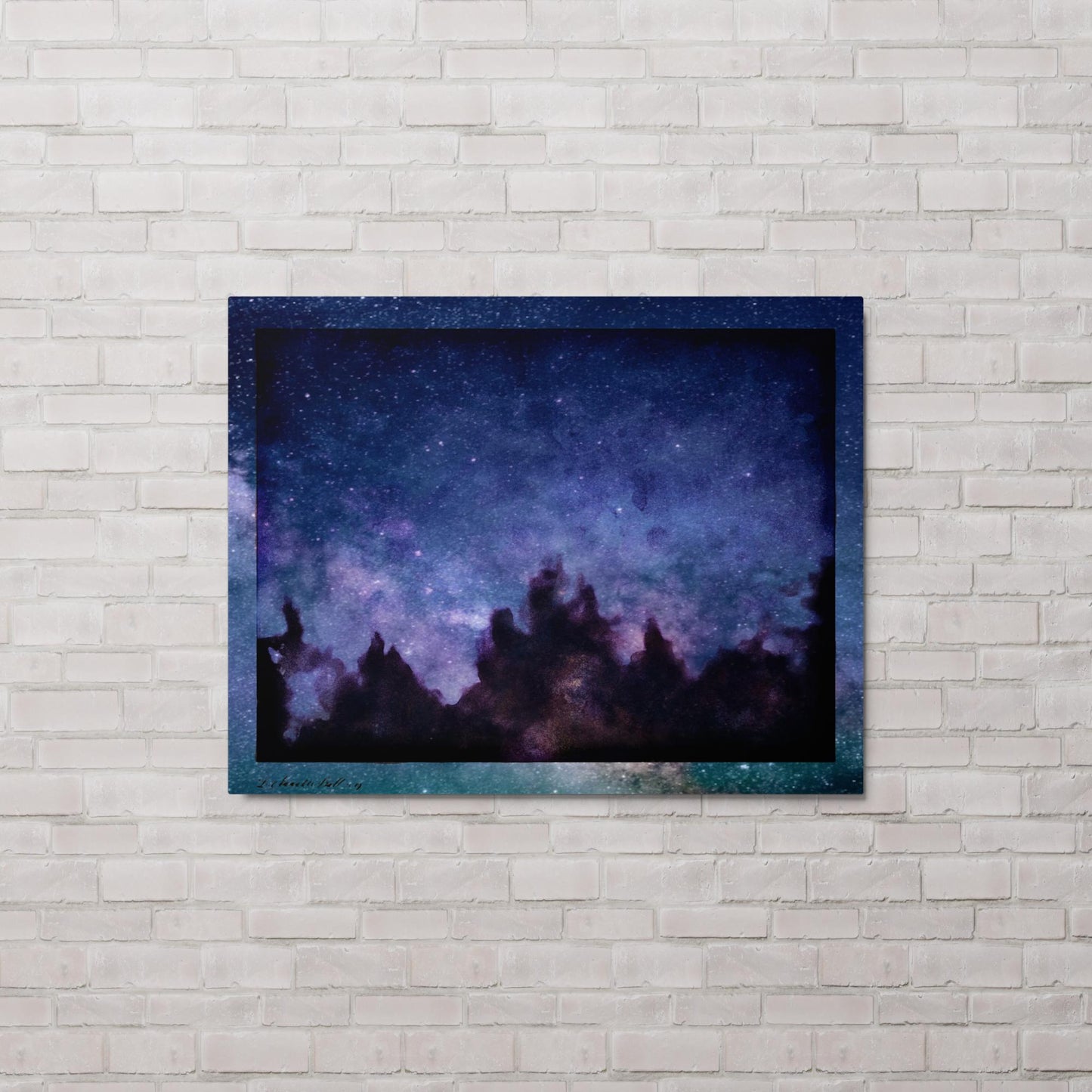 Winter Night (Metal print)