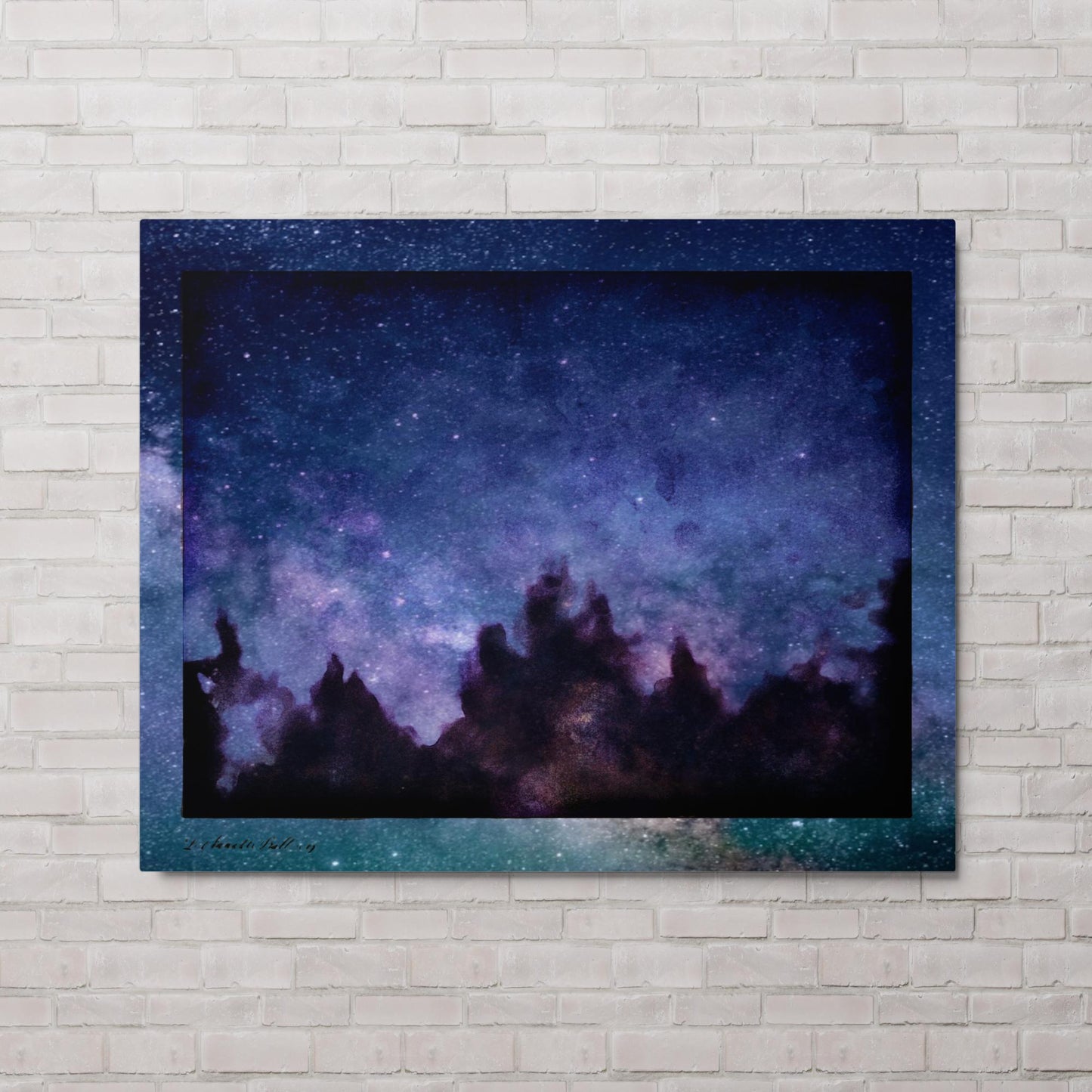 Winter Night (Metal print)