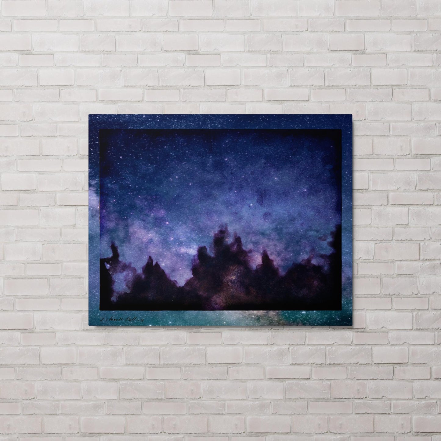 Winter Night (Metal print)